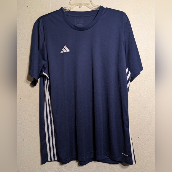 Adidas Men's Navy Blue Sports Shirt Size 2xl Pre-owned - Picture 1 of 7